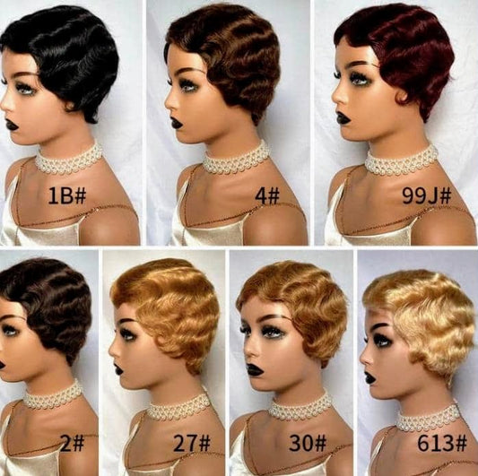 Becky - 4" Short Machine Wig Wavy