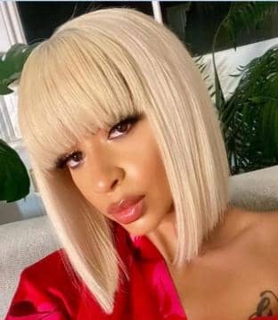 Harper - 8" Blonde Fringe Wig