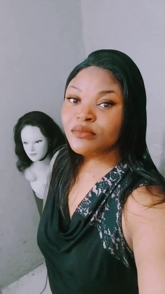 4×4 Closure Gluless Straight Wig "Queen " 180% density,  16"