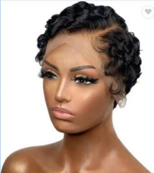 Marcia - 4" - 13*4*1 Curly Pixie Wig